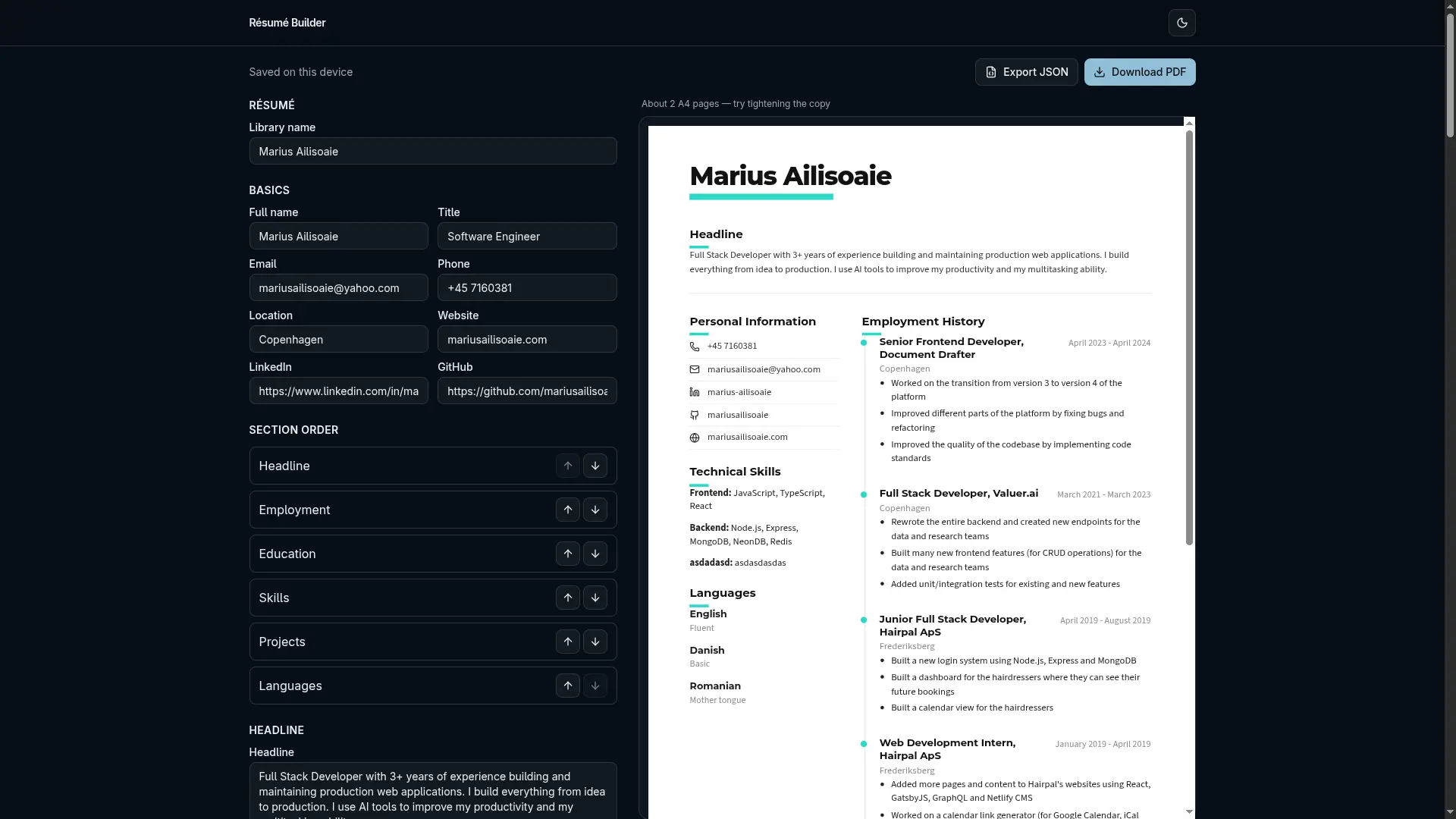 FixLog car maintenance dashboard